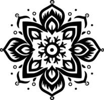 mandala - minimalista y plano logo - vector ilustración