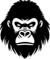 Gorilla, Minimalist and Simple Silhouette - Vector illustration