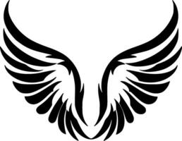 Angel Wings, Minimalist and Simple Silhouette - Vector illustration