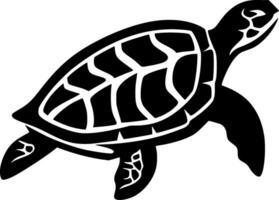 Tortuga - minimalista y plano logo - vector ilustración