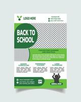 Home School Flyer Design and Unique Modern School Leaflet Vector File