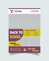 Unique Trending Admission Flyer and School Admission Advertisement Leaflet Vector File A4