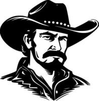 Cowboy, Minimalist and Simple Silhouette - Vector illustration