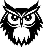 Owl - Minimalist and Flat Logo - Vector illustration