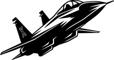 Fighter Jet - High Quality Vector Logo - Vector illustration ideal for T-shirt graphic