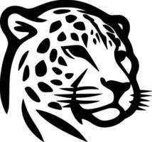 leopardo - minimalista y plano logo - vector ilustración