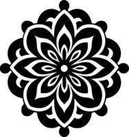 mandala - minimalista y plano logo - vector ilustración