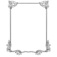 marco frontera ornamental diseño vector