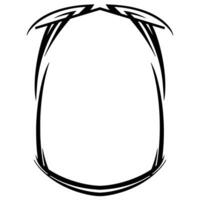 Frame Tribal Element Fill vector