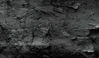 Old wall texture cement dark black gray  background abstract grey color design are light with white gradient background. photo