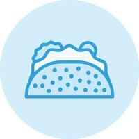 ilustración de diseño de icono de vector de taco