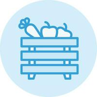 Fruit basket Vector Icon Design Illustration