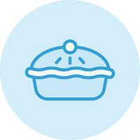 Pie Vector Icon Design Illustration