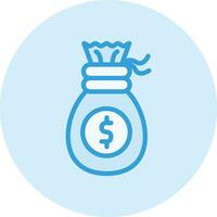 Money bag Vector Icon Design Illustration