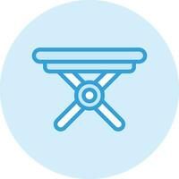 Folding Table Vector Icon Design Illustration