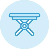 Folding Table Vector Icon Design Illustration