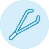 Tweezers Vector Icon Design Illustration