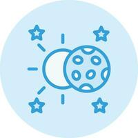 Lunar Vector Icon Design Illustration