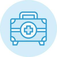 First Aid Kit Vector Icon Design Illustration