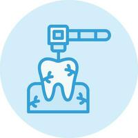 dental perforar vector icono diseño ilustración