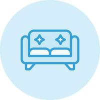 ilustración de diseño de icono de vector de sofá