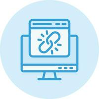 Web link Vector Icon Design Illustration