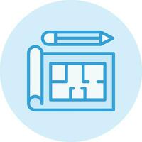 Blueprint Vector Icon Design Illustration