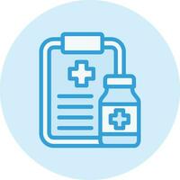 Medical Prescription Vector Icon Design Illustration