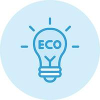 ilustración de diseño de icono de vector de luz ecológica