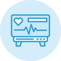 Heart Monitoring Vector Icon Design Illustration