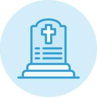 Cemetery Vector Icon Design Illustration