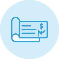 Cheque Vector Icon Design Illustration