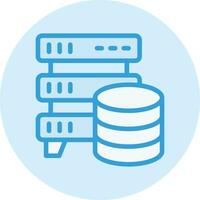 Database Storage Vector Icon Design Illustration
