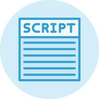 Script Vector Icon Design Illustration