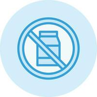 No Milk Vector Icon Design Illustration