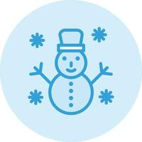 Snowman Vector Icon Design Illustration