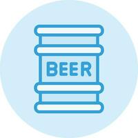 Beer Keg Vector Icon Design Illustration