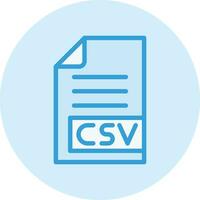 CSV Vector Icon Design Illustration