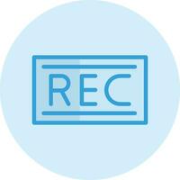 Record Vector Icon Design Illustration