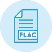 FLAC Vector Icon Design Illustration