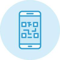 ilustración de diseño de icono de vector de código qr