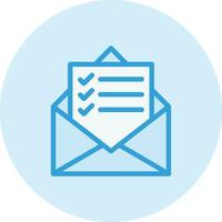 Mail List Vector Icon Design Illustration