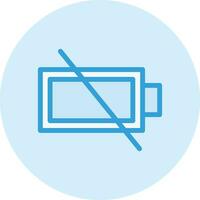 Empty Battery Vector Icon Design Illustration