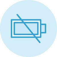 Empty Battery Vector Icon Design Illustration