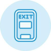 Emergency exit Vector Icon Design Illustration