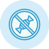 No Sugar Vector Icon Design Illustration