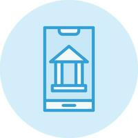 Mobile Banking Vector Icon Design Illustration