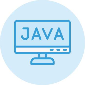 Java Vector Icon Design Illustration