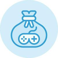 ilustración de diseño de icono de vector de bolsa de dinero