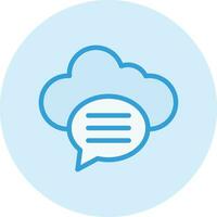 Chat bubble Vector Icon Design Illustration